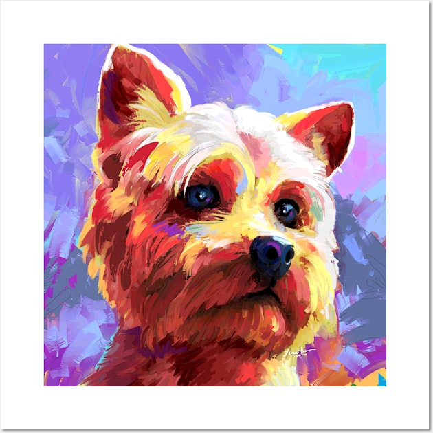 Yorkshire Terrier Dog Wall Art by mailsoncello